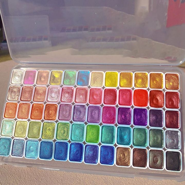 New%2020/24/60Colors%20Watercolor%20Painting%20Pigments%20Set%20Shine%20Lightfastness%20Pearlescent%20Glitter%20Watercolor%20Paints%20Flowers%20Decor%20Art%20Powder%20Painting%20Pigments%20Set%20-%20Image%206