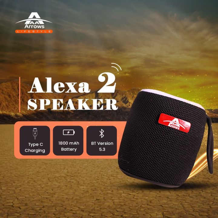 Arrows%20Alexa%202%20Wireless%20Portable%20Speaker%20%7C%205%20Watt%20%7C%201800%20Mah%20Battery%20%7C%2052%20MM%20Drive%20%7C%206%20Months%20Warranty%20-%20Image%202
