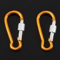 Kqueebee 1 Pair Swimming Dive Flexible Silicone Ear Plugs Earplug Blue & 2 Pcs Aluminum Travel Adjusting Screw Carabiner Clip. 