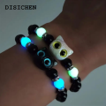 DISICHEN Portable Cute Big Eye Cat Luminous Bracelets For Women Cartoon Animal Pendant Beaded Hand Chain Friendship Couple Bracelet Jewelry Gift. 
