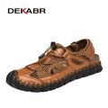 DEKABR 2026 New Men Shoes Summer Breathable High Quality Footwear Sandals Fashion Men Sandals Big Large Size 38-48. 