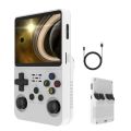 R36S RetroGamer Pro, Retro Game Console, 30000 in 1 Handheld Game Console, 8.89 cm IPS Screen, Linux System, Mini Portable Pocket Arcade 3800mAh 45 Simulators 128G Card (White/Black). 