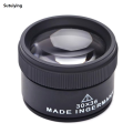 Sutuiying 1pc 30X 36mm HD Magnifying Glass Optical Glass Lens Loupe Magnifier 2025 New Mini Pocket Magnifier Handheld Coin Stamps Jewelry Loupe. 