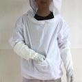 1 Piece Beekeeping Suit Bee Clothes of with Hat Polyester+Cotton Anti-Bee Bite Equipment Farming Clothing Coverall,White. 