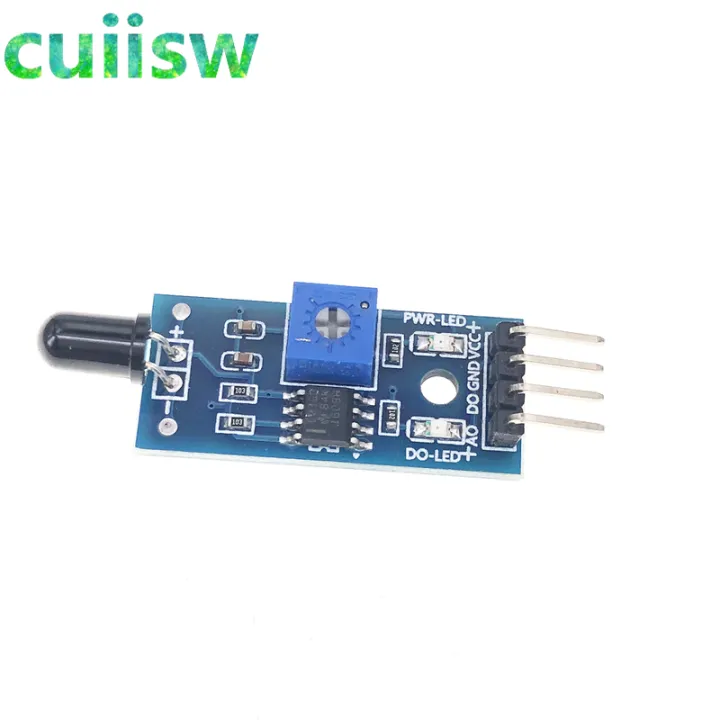 1%20Pcs%20LM393%204%20Pin%20IR%20Flame%20Sensor%20Module%20Detector%20Smartsense%20For%20Temperature%20Detecting%20Suitable%20For%20arduino%20-%20Image%204