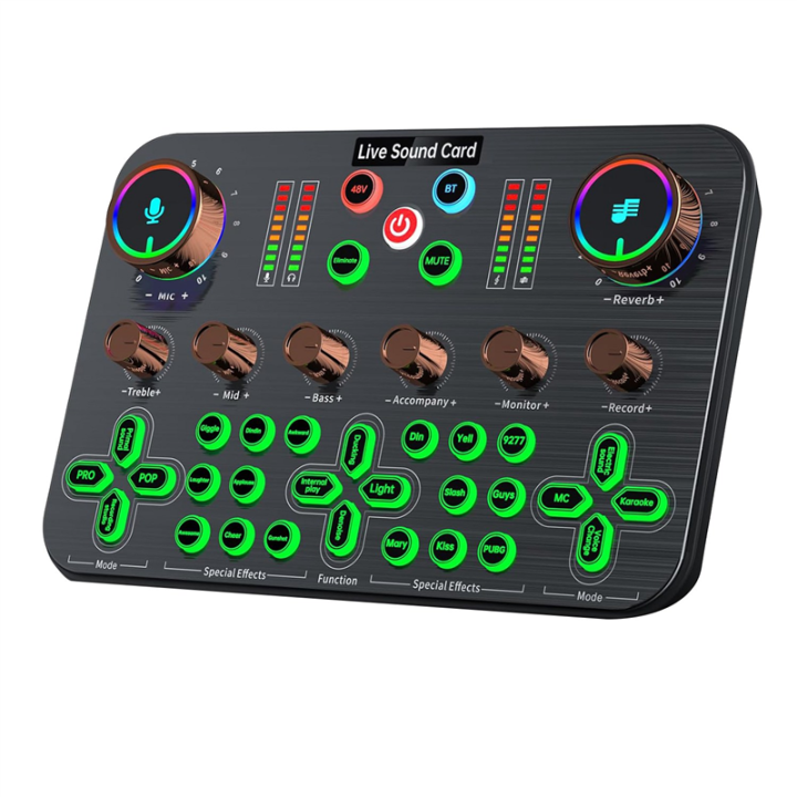 Gaming Audio Mixer, Streaming Audio Mixer, Audio Interface Sound Card