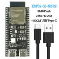 50% discount ESP32-S3 Development Board 2.4G Wifi Module for Arduino ESP IDF ESP32-S3-WROOM-1 N8R2 N16R8 44Pin Type-C 8M PSRAM ESP32 S3. 
