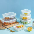 High Borosilicate Glass Lunch Box Microwave Heating Sealed Lunch Box. 