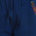 Blue Cotton Back Pocket Design Pants  For Men. 