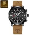 POEDAGAR brand fashionable luxury waterproof luminous chronograph date quartz men's watch. 