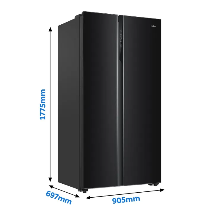 Haier%20630%20L%20Double%20Door%20Side%20By%20Side%20Convertable%20Refrigerator%20With%20%20Inverter%20Technology%20HRS-682KG,%20Black%20Glass,Glass%20Door%20-%20Image%204