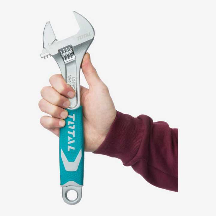 Total Adjustable Wrench-Soft Handle (10")