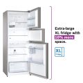BOSCH Refrigerator 3 Door 332 L Sparkly Steel CMC33S05NI. 