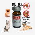 Detick – Solution For Scabies, Fungal, Lice, Flea, Ticks For Pets Cats & Dogs (1cc) by Crown Aquatics. 