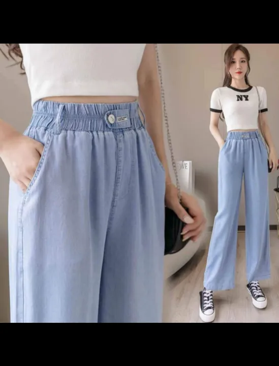 Ladies%20Summer%20Loose%20Comfortable%20Breathable%20Denim%20jeans%20pant%20/%20PZ%20-%20Image%203