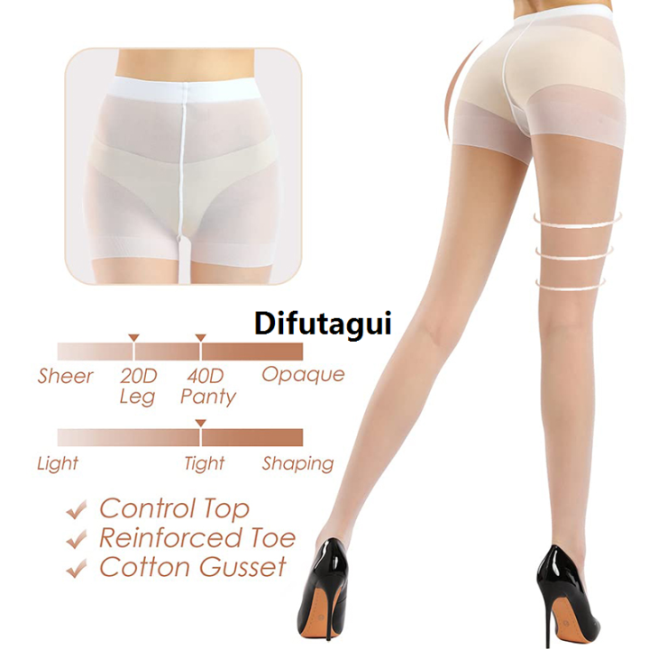 Difutagui%20Kave%201%20Pairs%20Plus%20Size%20Sheer%20Tights%20Black%20Women%20See%20Through%2020D%20Affordable%20Thin%20Stocking%20Elastic%20High%20Waist%20Office%20Ladies%20Pantyhose%20-%20Image%203