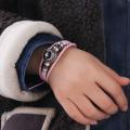Unique Three-layer Couple Bracelet Sun Moon Luminous Bead Woven Bracelet Wrist Rope Adjustable Knitted Hand Chain Daily. 
