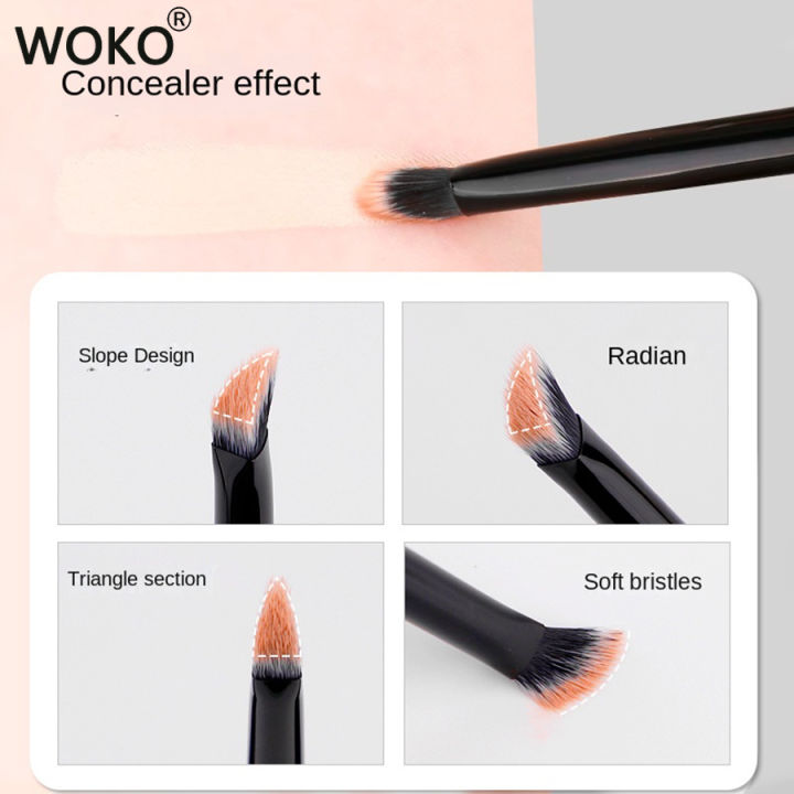 Triangle Concealer New style Angled Triangle Concealer Brush Contour Highlighter Concealer ...