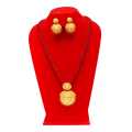 Gold Plated Hydro Pendant Set For Women By Nari Collection. 