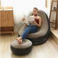 Modern Inflatable Sofa with Footstool – Portable Foldable Air Couch for Indoor & Outdoor Use | Thickened Design, Multi-Color Lounge Chair for Bedroom, Living Room or Camping. 