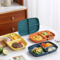 Divided Dish Diet Reusable Dinner Plate Kitchen Dinnerware Portion Plates For Adults 3 Compartments Microwave Safe Huiye. 
