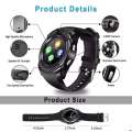 V8 Sport Bluetooth Round Dial Wrist Smart Watch Camera Sim Tf Slot For Ios Android. 