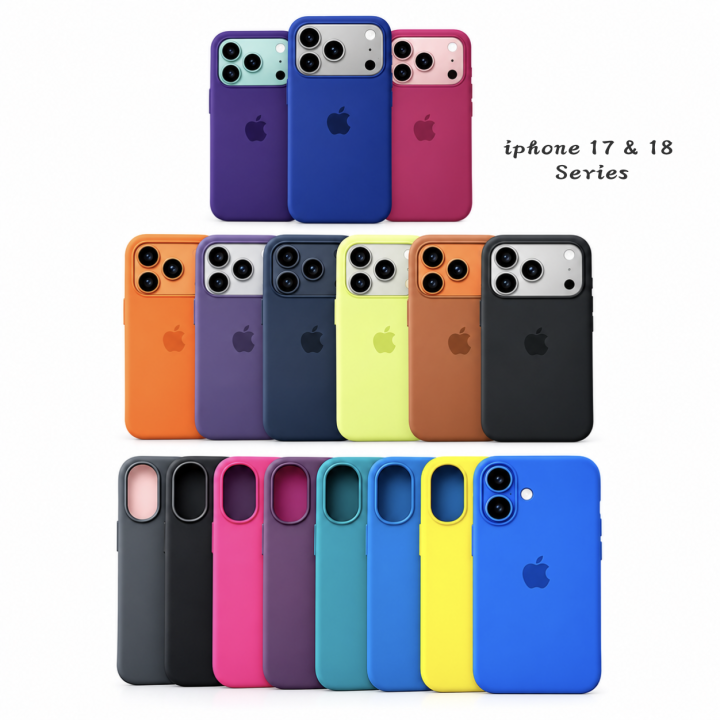 All iphone 17 / 18 , Pro & Max Series Liquid Silicone Soft Cover Case | Microfiber Inside - Apple iphone 17/ iphone 18, iphone 17 Pro/ iphone 18 Pro & iphone 17 Pro Max / iphone 18 Pro Max- Magsafe