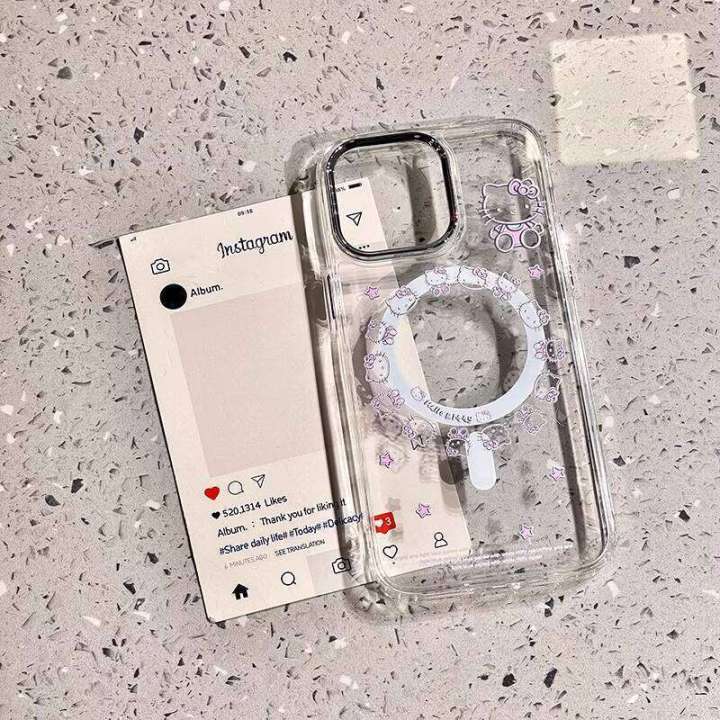 Transparent%20KT%20Cat%20Magnetic%20Bottle%20Cap%20Holder%20Compatible%20with%20Phone%20Case%20New%20Cover%20iPhone%20Max%20Shockproof%2016%20Pro%20Silicone%2015%20Full%20Coverage%20Apple%2013%20Female%2014%20-%20Image%202