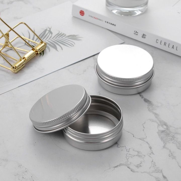 Reusable Sample Canisters Cap Packaging Can Cosmetic Pot Jar Makeup Storage Tin Container Empty Aluminium Bottles