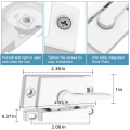 NAMUNY 4 Pack Window Sash Locks, Window Latches Replacement Sash Locks White Fits Horizontal Sliding Window. 