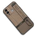 Back Cover Geometry Phone Case For infinix Hot12 Play/NFC/X6816C Personality Masculine Kickstand Silicone Wrist Strap. 
