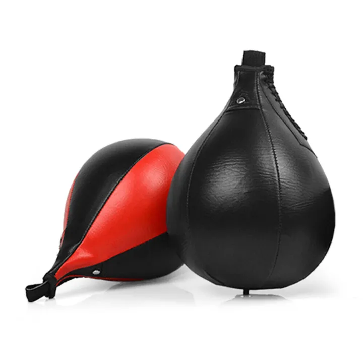Boxing%20Speed%20Ball%20PU%20Leather%20MMA%20Muay%20Thai%20Training%20Striking%20Bag%20(%20Black/Red)%20-%20Image%202