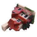 FORIDE 2X Cute Mini Resin House Miniature House Fairy Garden Landscape Home Garden Decoration Resin Crafts 4 Styles Random. 