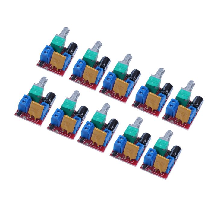 Kqueebee 10X Mini DC Motor PWM Speed Controller 3V 6V 12V 24V 35VDC 90W 5A DC Motor Speed Control Switch LED Dimmer