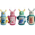 2-In-1 Stainless Steel Thermal Flask 500ml Cartoon Water Bottle Thermos For Baby & Toddlers. 