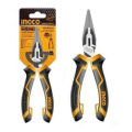 Ingco New Size: 8"/200mm High Leverage long Nose  Pliers. 