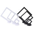 Square 3D Floating Jewelry Display Frame Holder Box Case w/ Stand Mystic. 