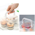 Cake Carrier with Lid and Handle, Cupcake Carrier Holder Cupcakes Plastic Round Cake Transport Storage Container, White. 