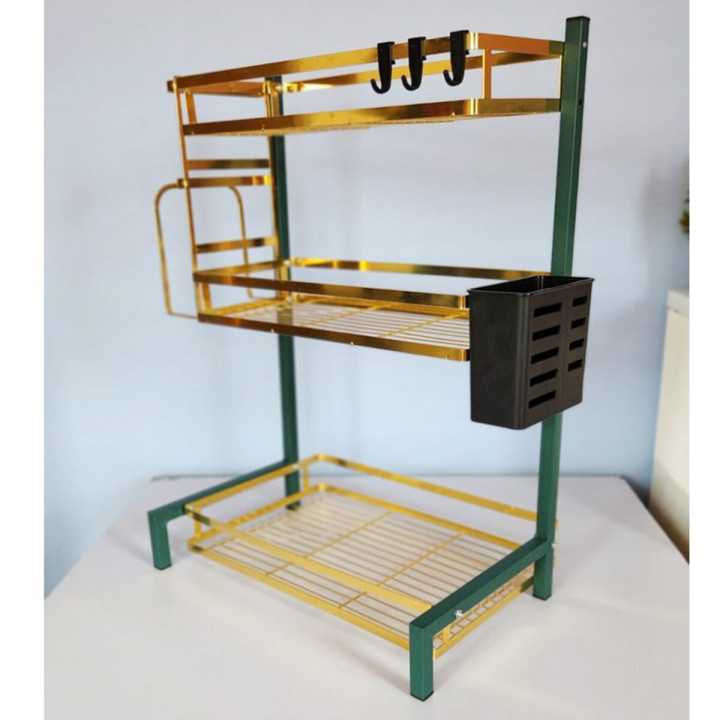 Cairondin 3 Tier Countertop Organizer, Gold Vanity Counter Organizer ...