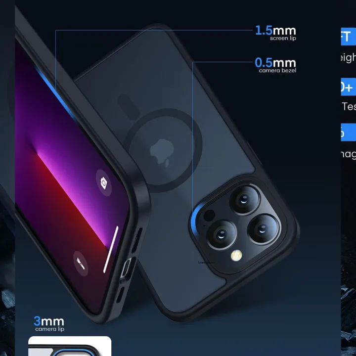 Magnetic%20Case%20for%20iPhone%2012%20Pro%20Max%20Translucent%20Matte%20Back%20Cover%20-%20Image%206