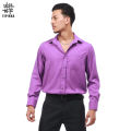 Tipikka Royal Purple Color Cotton Feel Full Sleeve Plain Formal Shirt For Men. 
