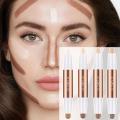 Double Head Highlighter Contour Stick 2 In 1 Professional Makeup Base Foundation Cream Shadow Concealer Pen Face Bronzer. 