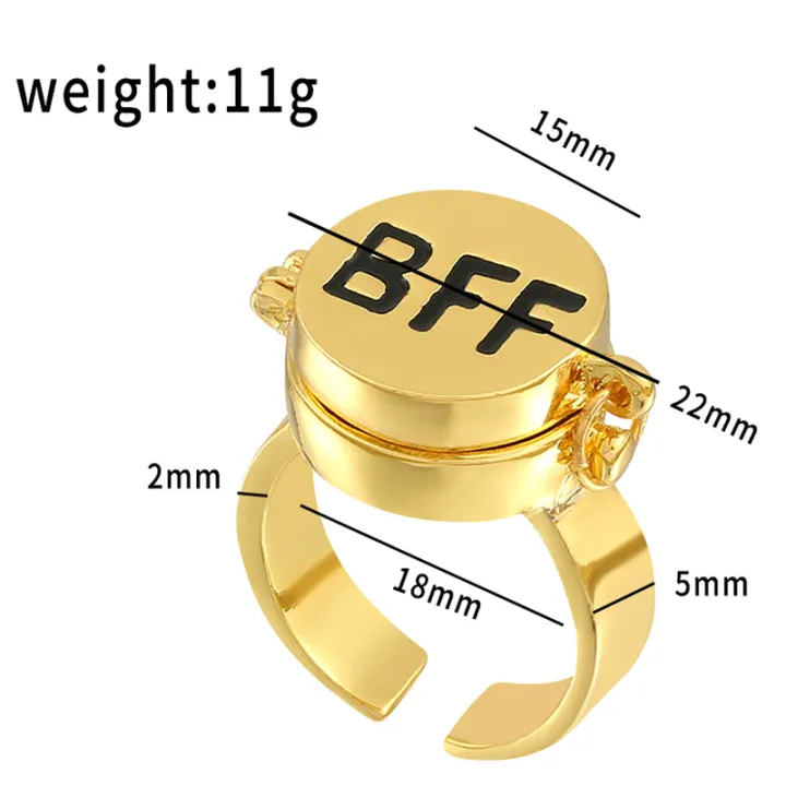 Cartoon%20Anime%20SpongeBob%20SquarePants%20Patrick%20Star%20BFF%20Friendship%20Ring%20Creative%20Can%20Be%20Open%20Couple%20Ring%20For%20Girl%20Boy%20Gift%20WANNA%20-%20Image%204