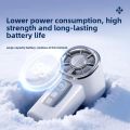 Small 199 Speeds TEC Cooling Handheld Fan Charging High-speed Ice Cold Air Mini Fan Quiet Digital Display Portable Handheld Fan Camping. 