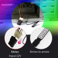 DC 12V Large 4 Pin (MOLEX) RGB Controller For PC Computer Case 5050 4pin RGB LED Strip Light. 