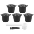 5 Reusable Capsules Refillable Coffee Capsule Filter. 