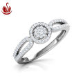 Sazuna Jewellers Emily Halo Diamond Ring For Women - 1 Pcs :14 kt. 