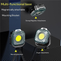 2X Mini LED Work Light,1200mAh Portable Rechargeable Magnetic Work Lights for Outdoor Camping , Car Repair,Emergency. 