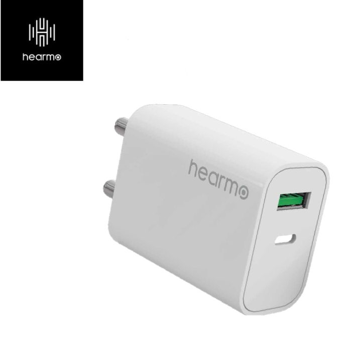 Hearmo GENIO 20W PD+QC | 20W PD+QC Power Adapter | True up to 22W Power Delivery | PD Port 20W | QC Port 18W
