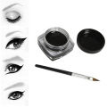 Ding Ding Eyeliner Set Tool Eyeshadow Long-Lasting Beauty Balm Eyeliner Black Waterproof Cosmetic Eyeliner Gel Makeup Band Brush Therapist. 